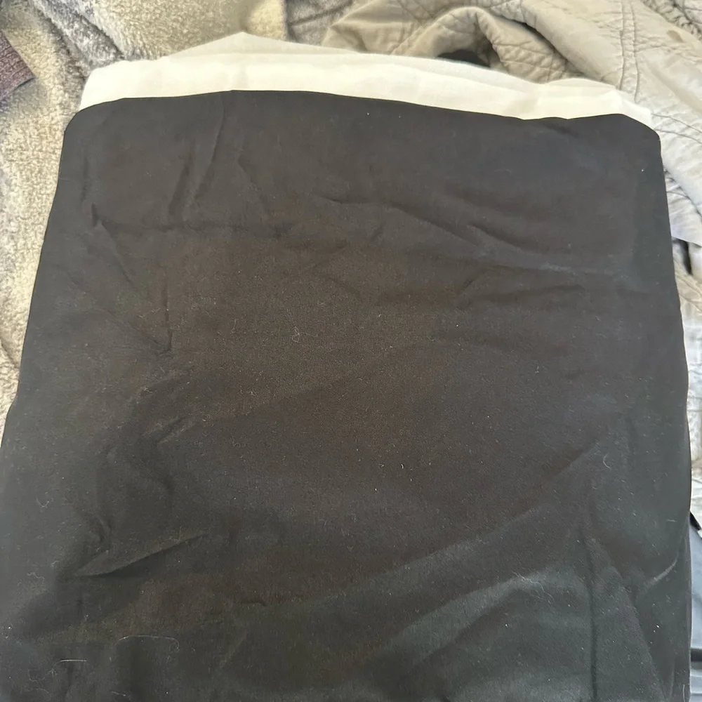 Full size black bedskirt